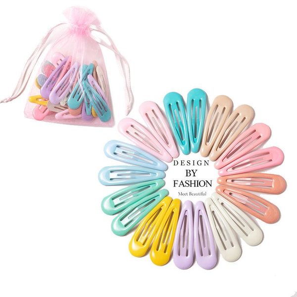 

hair accessories 40/30//10pcs baby mix color hairpin barrette child clip cute hairclip head jewelry drop-shaped girl, Slivery;white