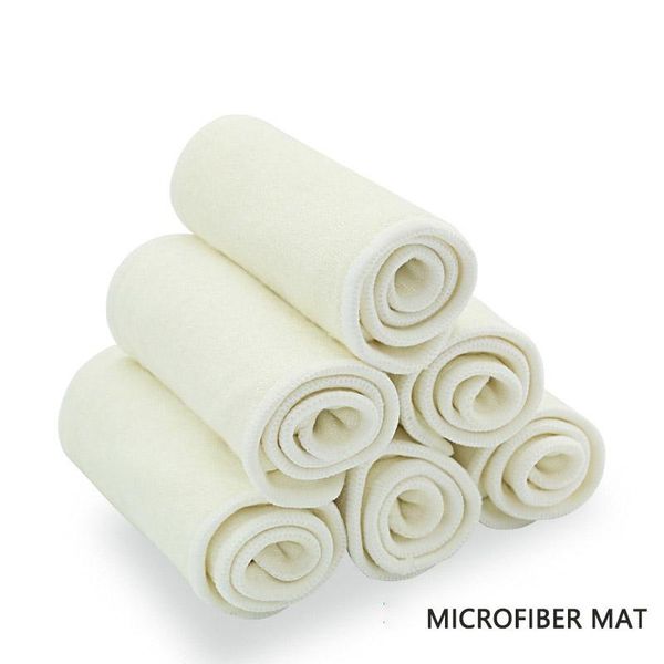 

cloth diapers 10 pcs 3 layers microfiber born liner insert for baby diaper nappy natural bamboo washable