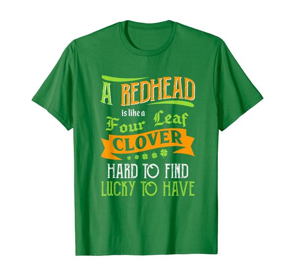 

redhead lucky to have t shirt ginger gifts st patricks day, White;black