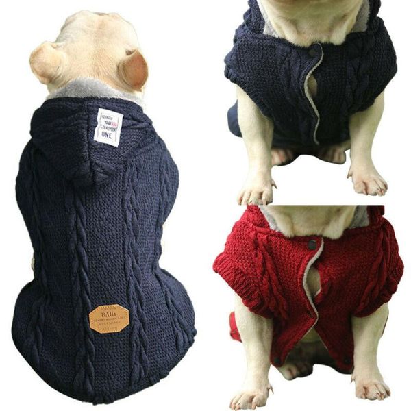 

dog apparel 2021 classic warm clothes puppy pet cat sweater jacket coat winter fashion soft for small dogs chihuahua