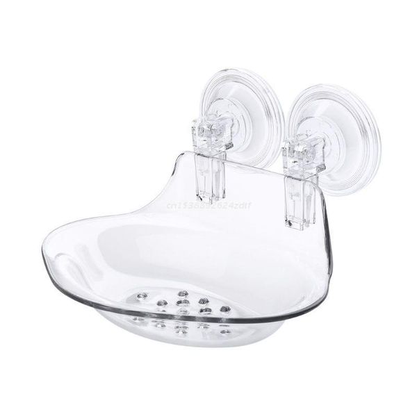 

soap dishes wall mounted dish holder sponge storage box rack shelf suction cup no drill drop