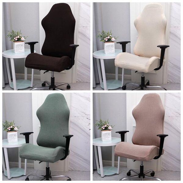 

1 set gaming chair cover stretch spandex office chair covers elastic armchair seat cover for computer desk game chairs seat case