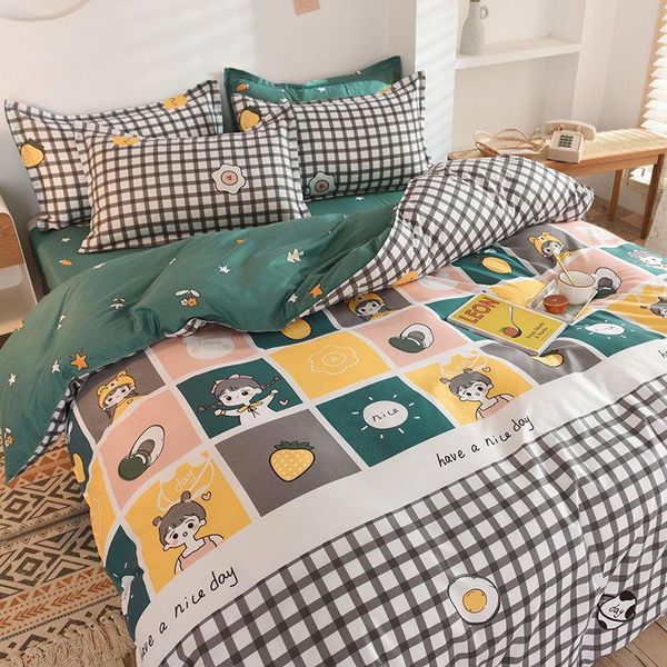 

bedding sets 4four-piece student dormitory single double bed quilt cover 3 piece set