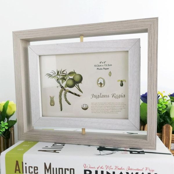 

frames and mouldings 1pcs modern children po frame creative 6 inch pendulum wooden made double side rotating wedding