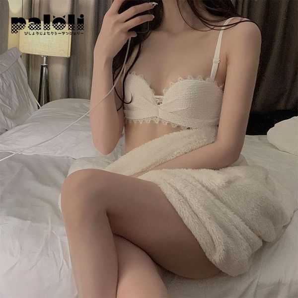

bras women lace bra no steel ring beauty back wrapped chest comfortable plaid brassiere stretch padded seamless underwear for girl, Red;black