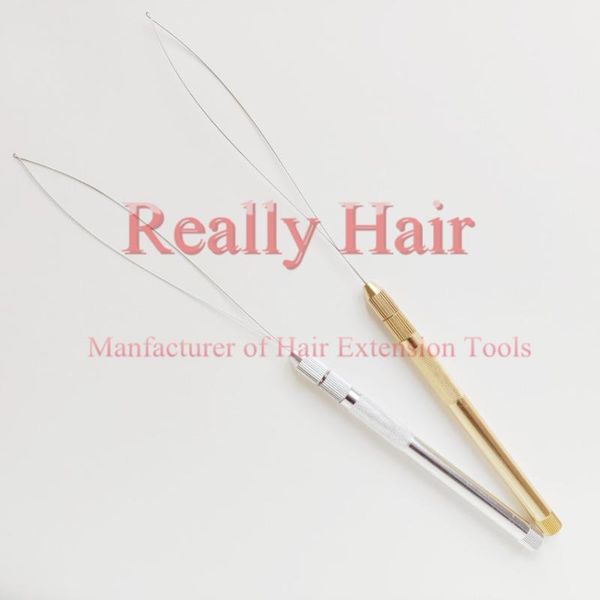 

hair clips 10pcs ventilation needles for lace wig,crochet weaving micro loop extension available in gold and silver
