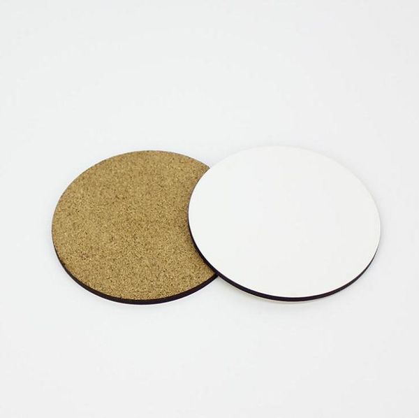 

diy sublimation blank coaster wooden insulated cork cup mat mdf advertising gift promotion semi-finished insulated cup mats