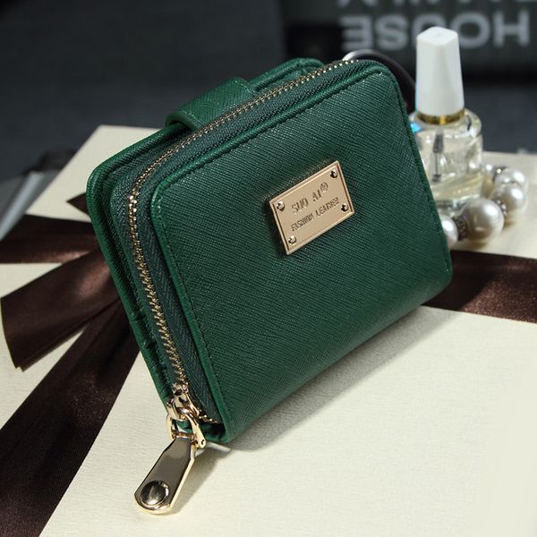 

salefemale on short wallets green/black/pink mode make wallet, Red;black