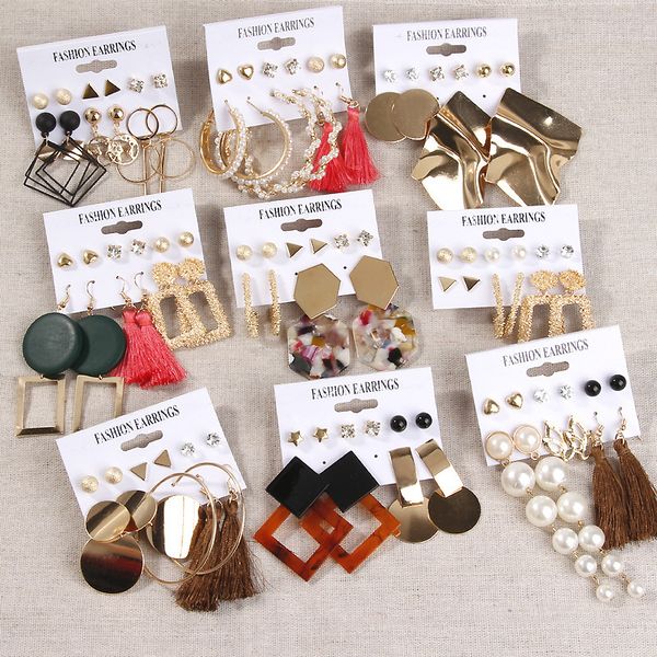 

acrylic tassels eardrop earrings ins bling dangle shine crystal chandelier pairs /set rhinestone claw chain diamond boutique wholesales jewe, Silver