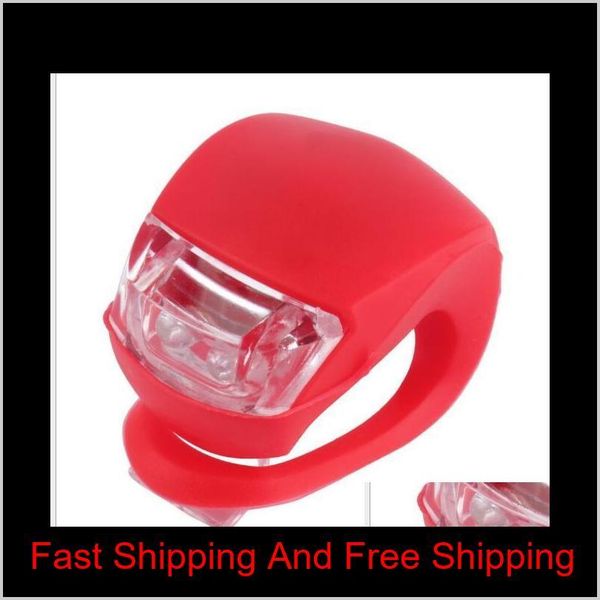 

waterproof sile bike bicycle light head front cycling light rear wheel led flash bike safety lights l qylesz hairclippers2011