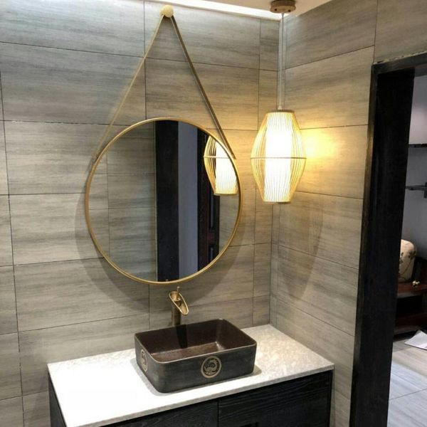 

mirrors custom nordic vanity mirror wall hanging bathroom round large