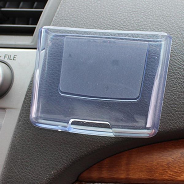 

car organizer transparent storage box phone vehicle case