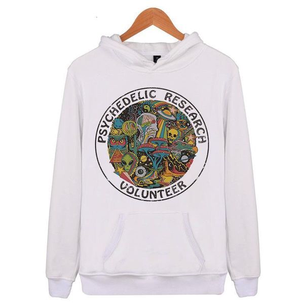 

psychedelic research volunteer new fashion streetwear hoodies men tracksuit print harajuku sweatshirts men hoody clothes e4407, Black