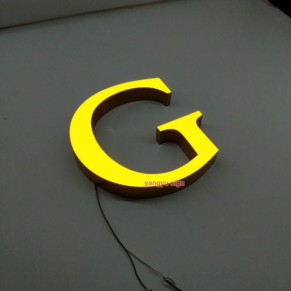 

metal painting custom outdoor advertising epoxy resin 3d led channel letter signs