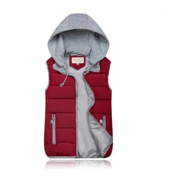

2021 autumn winter cotton waistcoat women's vest warm vests for women large size candy colors hooded coat chaleco punto mujer1, Black;white