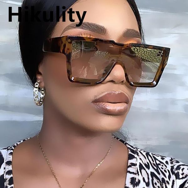 

sunglasses unique one piece orersized white orange gradient for women fashion brand flat uv400 eyewear men retro shade black, White;black