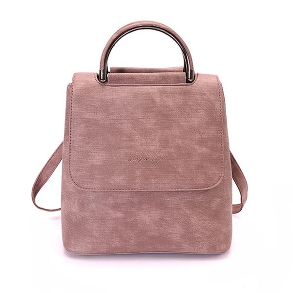 

backpack women schoolbag for teenagers girls fashion brand waterproof large capacity vintage travel pu leather women backpack 210303