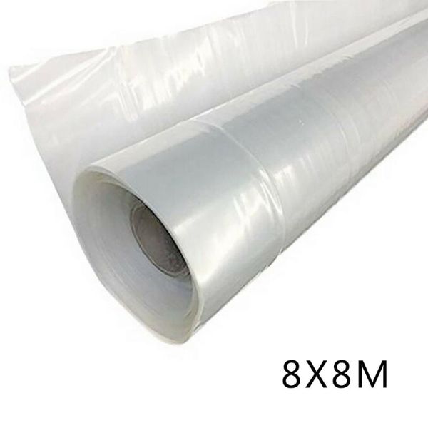 

planters & pots 4 year 6 mil clear plastic greenhouse poly film polytunnel house cover toughness, weather-resistant and tear-proof