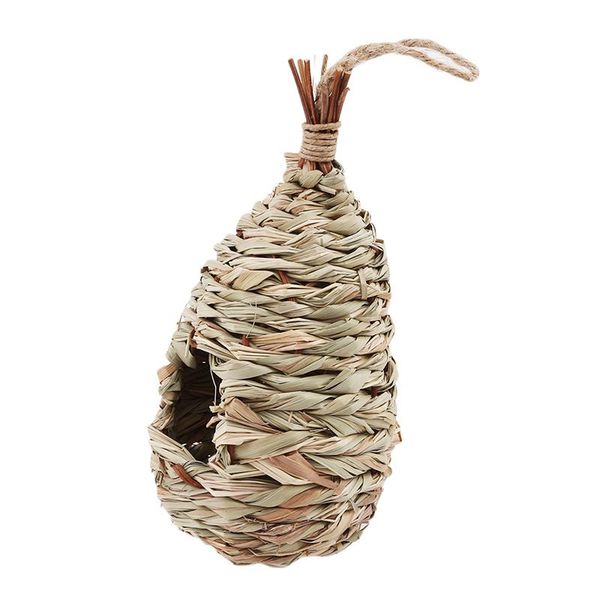 

birds nest natural grass egg cage pet bird bed canary container breeding cages