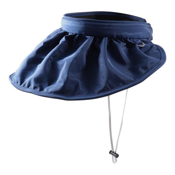 

wide brim hats summer sun uv protection hat for women outdoor beach cap headgear hair hoop shading fashion shell shape empty sunhat, Blue;gray