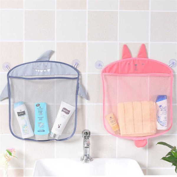 

children's bath toysbathroom storage cartoon clothes sundries toilet wall hanging net bag