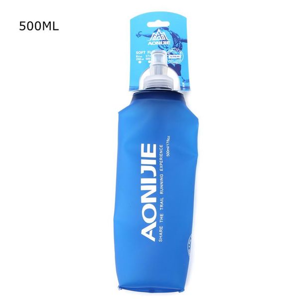 

170ml -500ml foldable soft flask tpu squeeze outdoor sports running water bottle drop ship