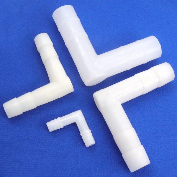 

watering equipments 200~5pcs 10~25mm plastic barbed equal elbow connectors irrigation pipe fittings aquarium fish tank hose aeration connect