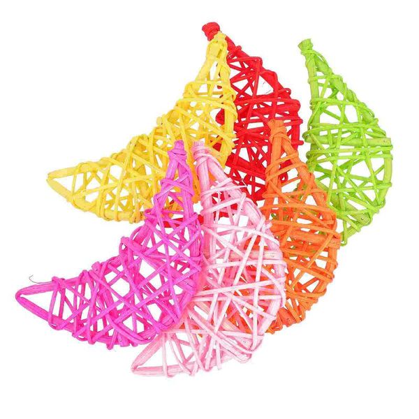 

party decoration 6pcs delicate natural home pendant moon modeling ceiling ornament random color