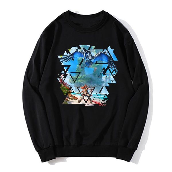 

men's hoodies & sweatshirts horizon zero dawn nora focus game fashion hoodie men fleece sweater sweatshirt streetwear, Black