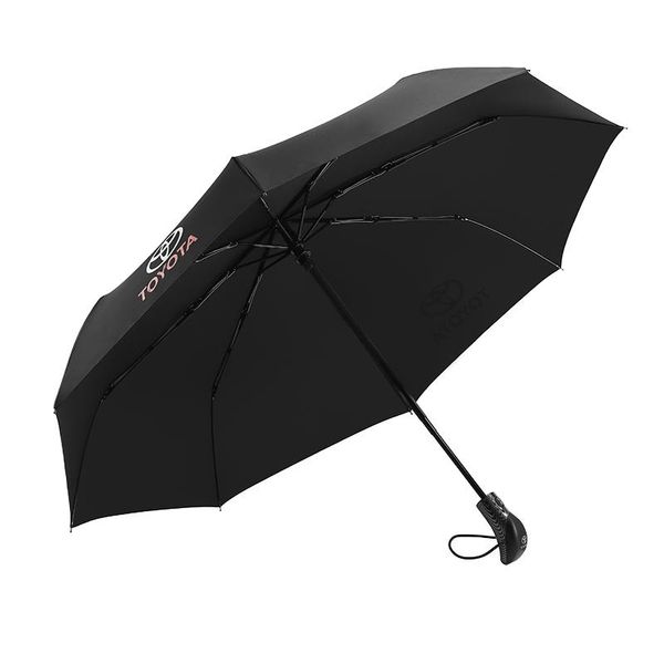 

umbrellas fashion car brand fully automatic umbrella for women uv folding rainproof rain sun auto parasol
