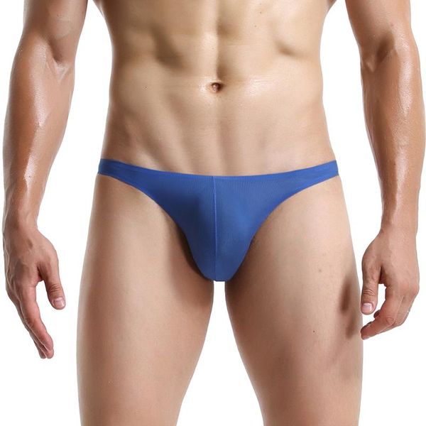 

underpants men ice silk briefs jock strap seamless ultra-thin transparent underwear cueca gay panties low waist slip, Black;white
