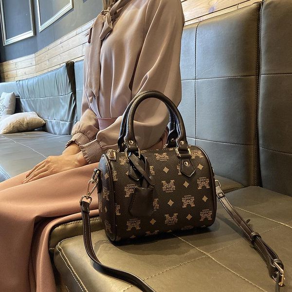 

evening bags genuine leather women boston pillow 2021 fashion classical print handbag ladies designer purse and handbags luis vitton