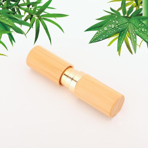 

storage bottles & jars eco-friendly lip containers 5ml black gold silver bamboo lipstick tube wholesale empty