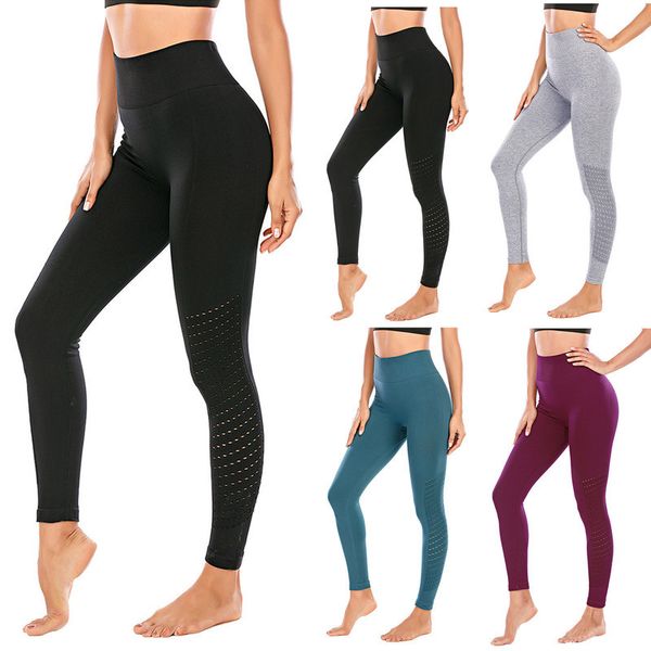 

women print workout leggings fitness sport running yo-go athletic the wall, Black