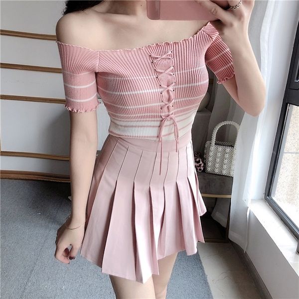 

shirt with short-sleeve mesh with frilly frills for women with low trim ra37, White