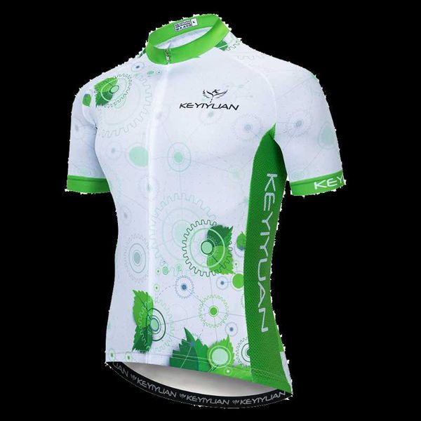

racing jackets keyiyuan 2021 white summer cycling jersey men short sleeve cycle clothing bike shirt mtb mallots ciclismo hombre, Black;red