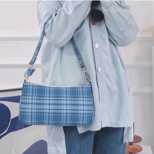 

evening bags shoulder bag plaid designer vintage french ladies small handbag tote women bolsas sac baguette femme