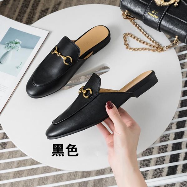 

slippers muller shoes women's for spring and summer 2021, Black