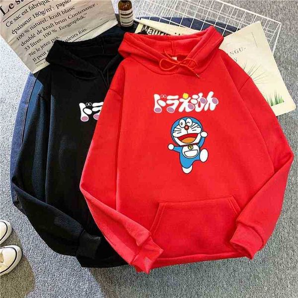 

hoodiesloose casual cartoon printed hoodie for women in autumn and winter 2021, Black