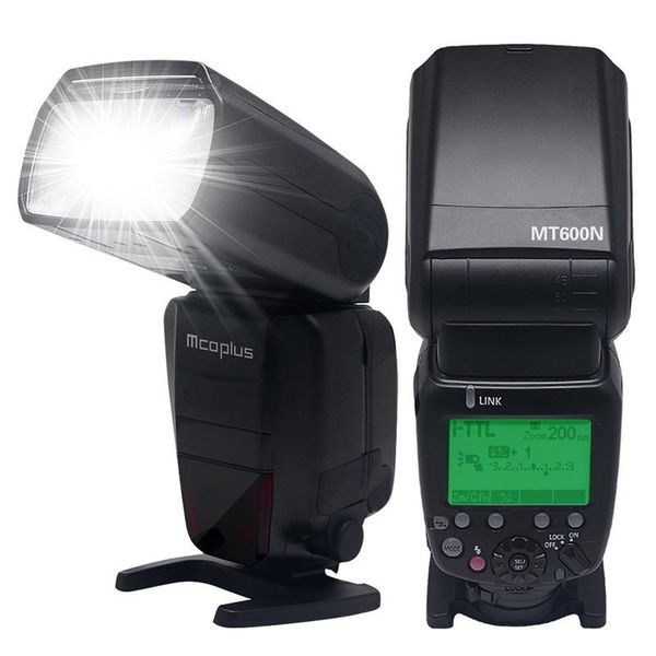 

mcoplus mt600c flash light dslr camera flash speedlite for high-speed sync hss 1/8000s i-ttl master-slave on-camera