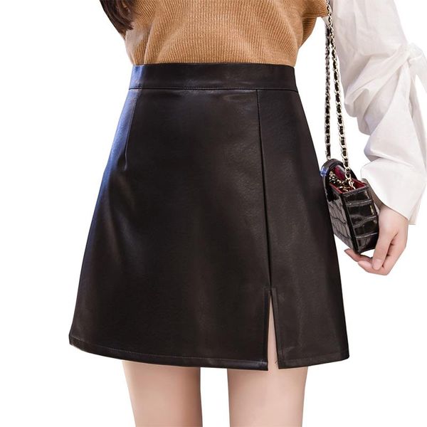

skirts f921 2021 autumn winter women fashion casual skirt, Black
