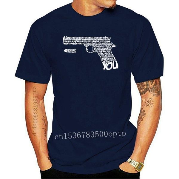 

men's t-shirts a tribute to pulp fiction t shirt - ezekiel speech cult movie tarantino gun fans, White;black