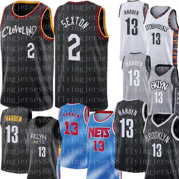 

collin 2 sexton jersey cleveland cavaliers collin sexton basketball jerseys brooklyn nets james 13 harden jersey, Black;red