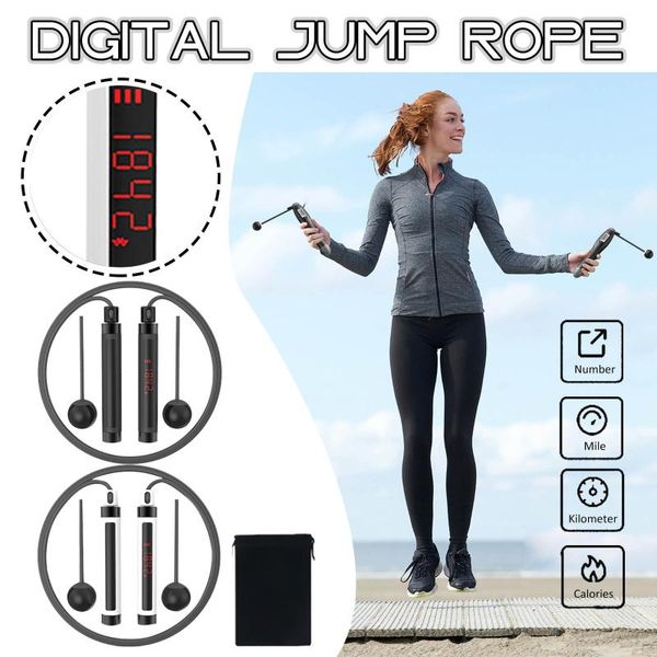 

jump ropes smart bluetooth skipping rope wireless adjustable indoor sports training fitness exercise