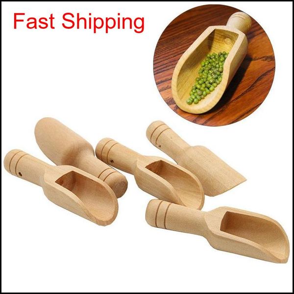 

mini wooden scoops bath salt powder detergent powder spoon candy laundry tea coffee spoons eco friendly wood toy scoops qtsek rfzua