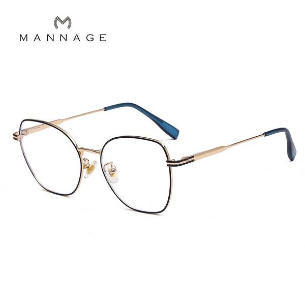 

sunglasses anti blue ray computer glasses women double color eye glass light blocking fashion eyewear spring optical frames, White;black