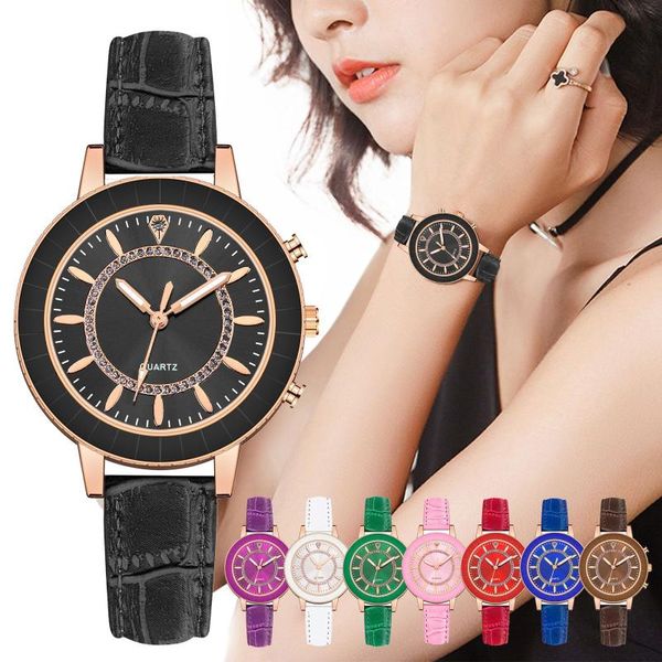 

wristwatches fashion female quartz watch creative scale dial black leather strap ladies wrist watches for women wristwatch clock horloge gif, Slivery;brown