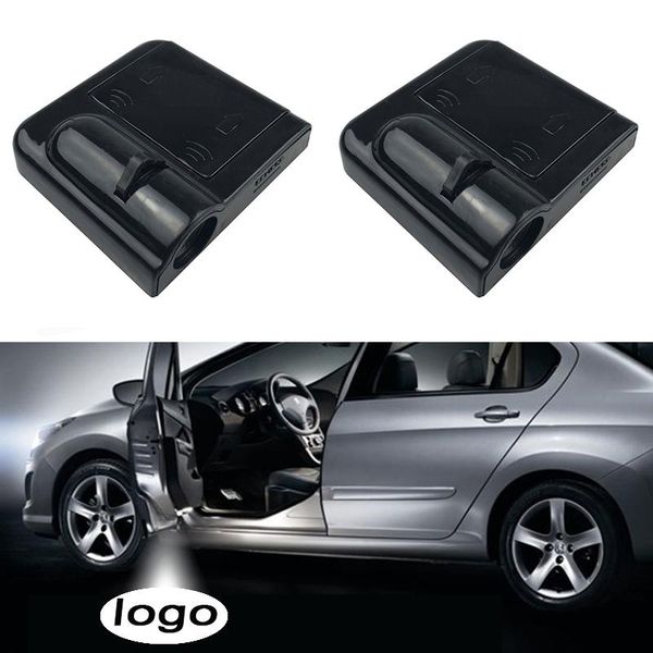 

interior&external lights 1pcs wireless led car door welcome laser projector logo ghost shadow night car-styling accessories kits for mer-ced