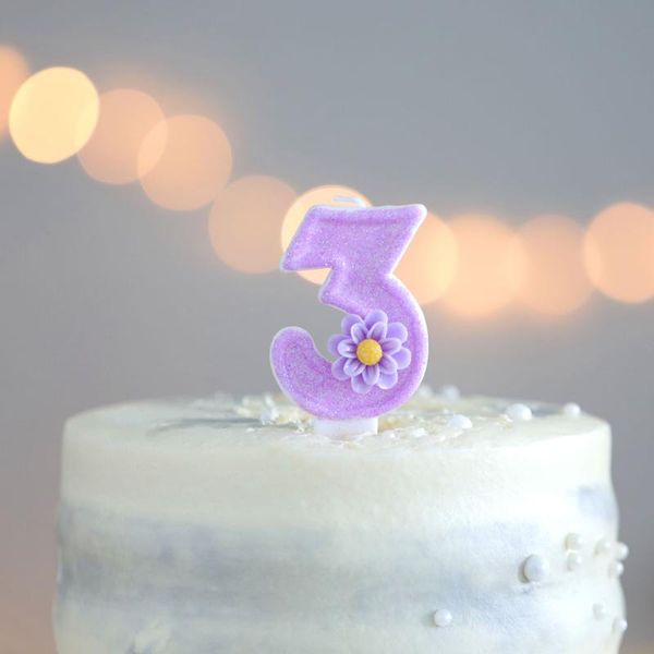 

other event & party supplies korean decoration purple sunflower birthday cake candle ers flower shaped children's cupcake baking