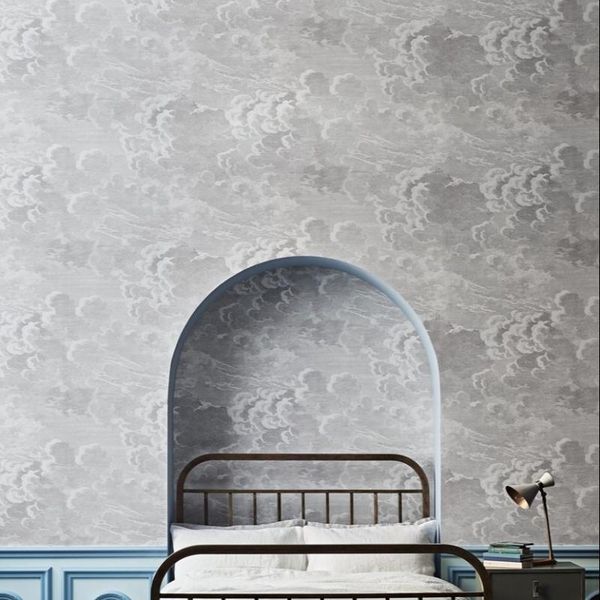 

wallpapers cloudy sky effect wallpaper, cloud wallpaper in pearlic effort, metalic